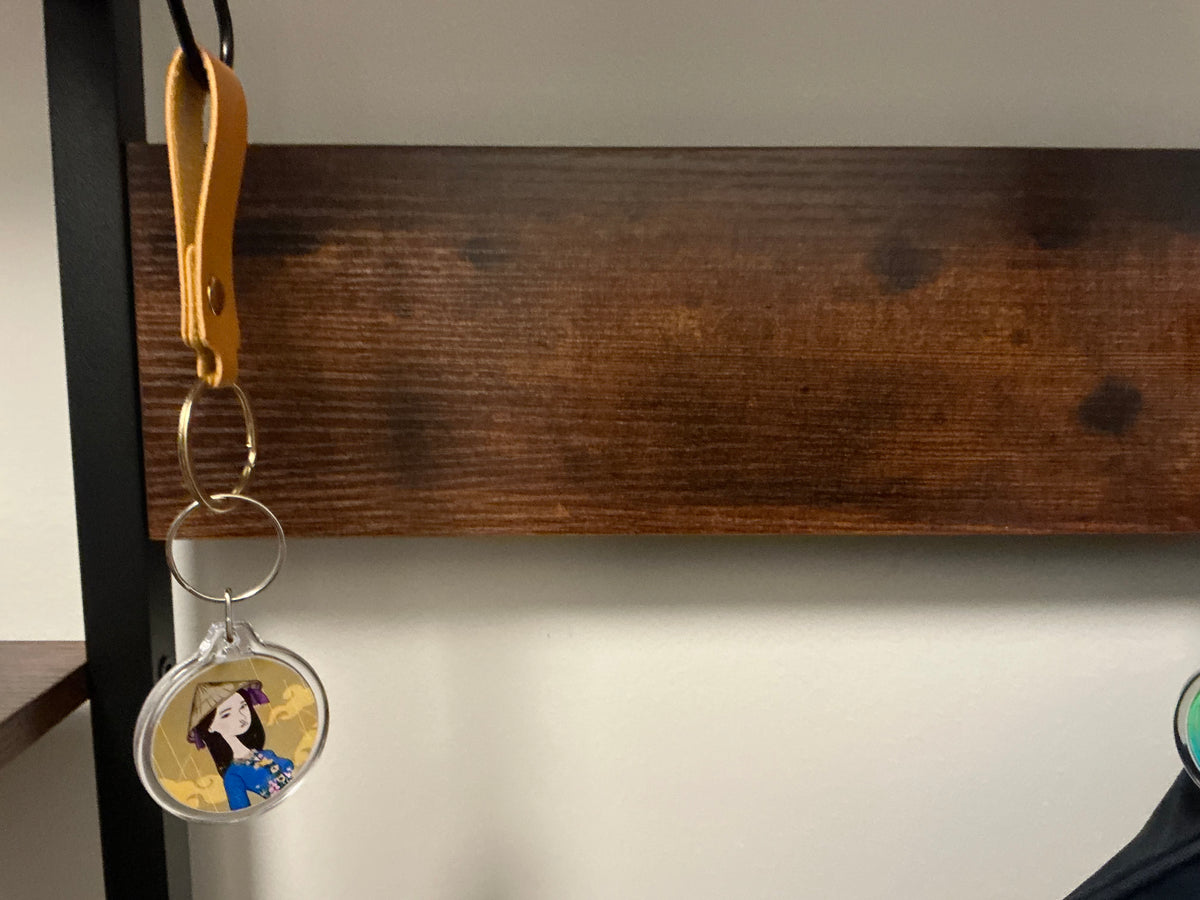 1.5¨ Clear Photo Keychain