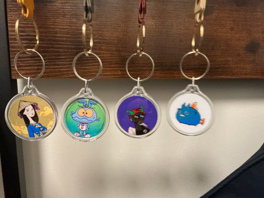 1.5¨ Clear Photo Keychain